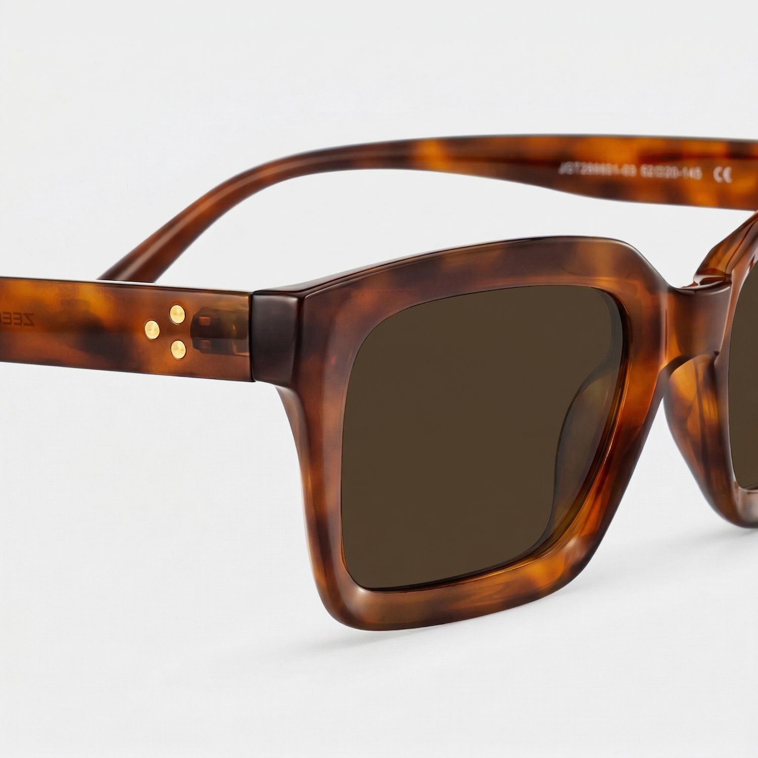 Marley Rectangle Style Tortoise Frame Sunglasses | ZEELOOL4