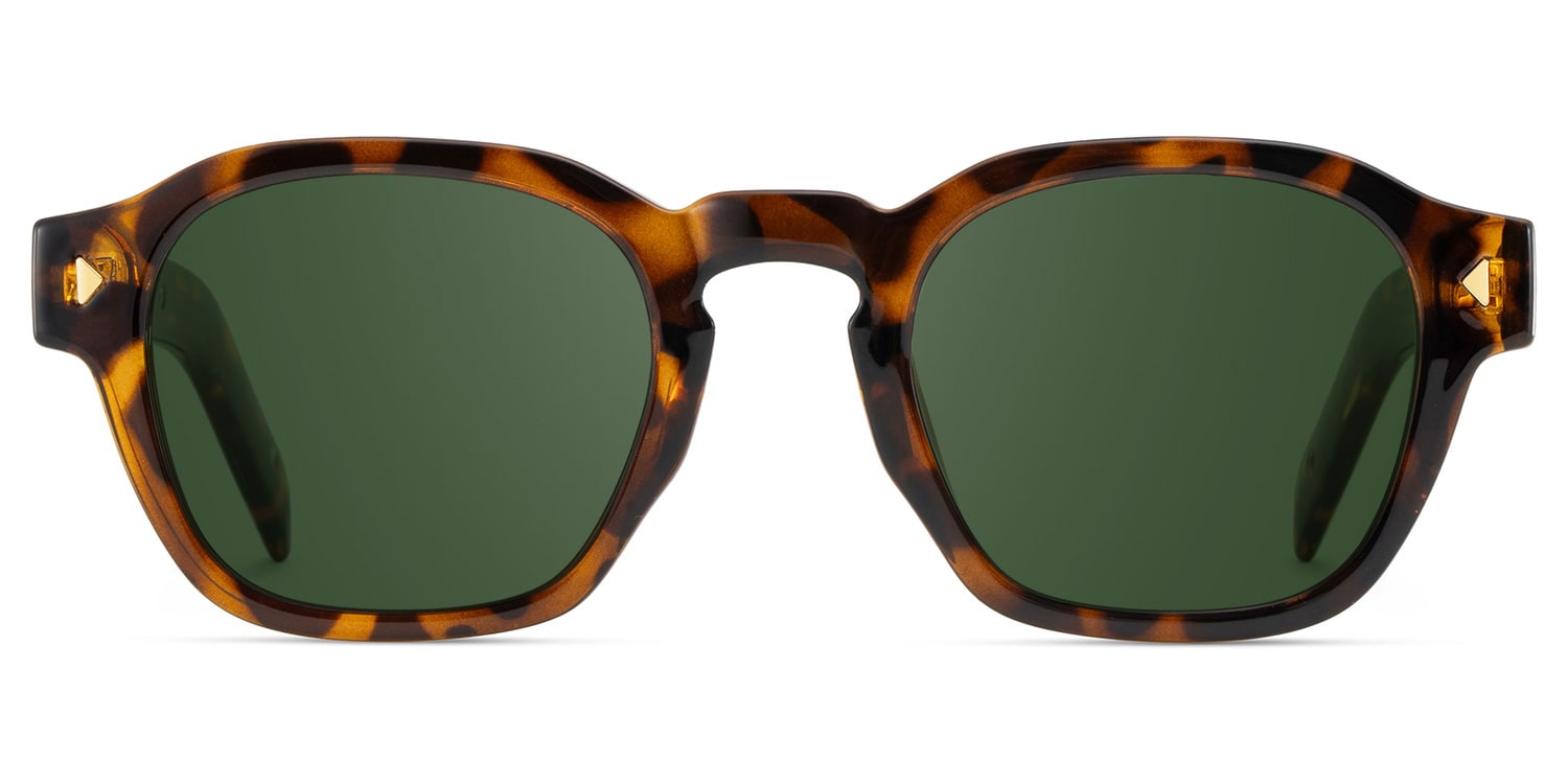 Leilani tortoise Frame Polarized Sunglasses with rectangle Style