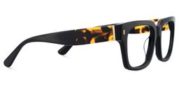 Fulford Rectangle Black Glasses4