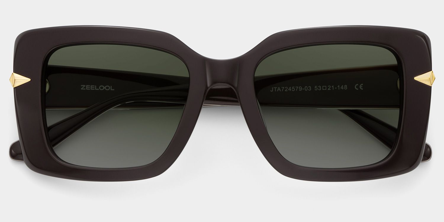 Neon Square Brown Polarized Sunglasses3