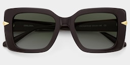 Neon Square Brown Polarized Sunglasses3
