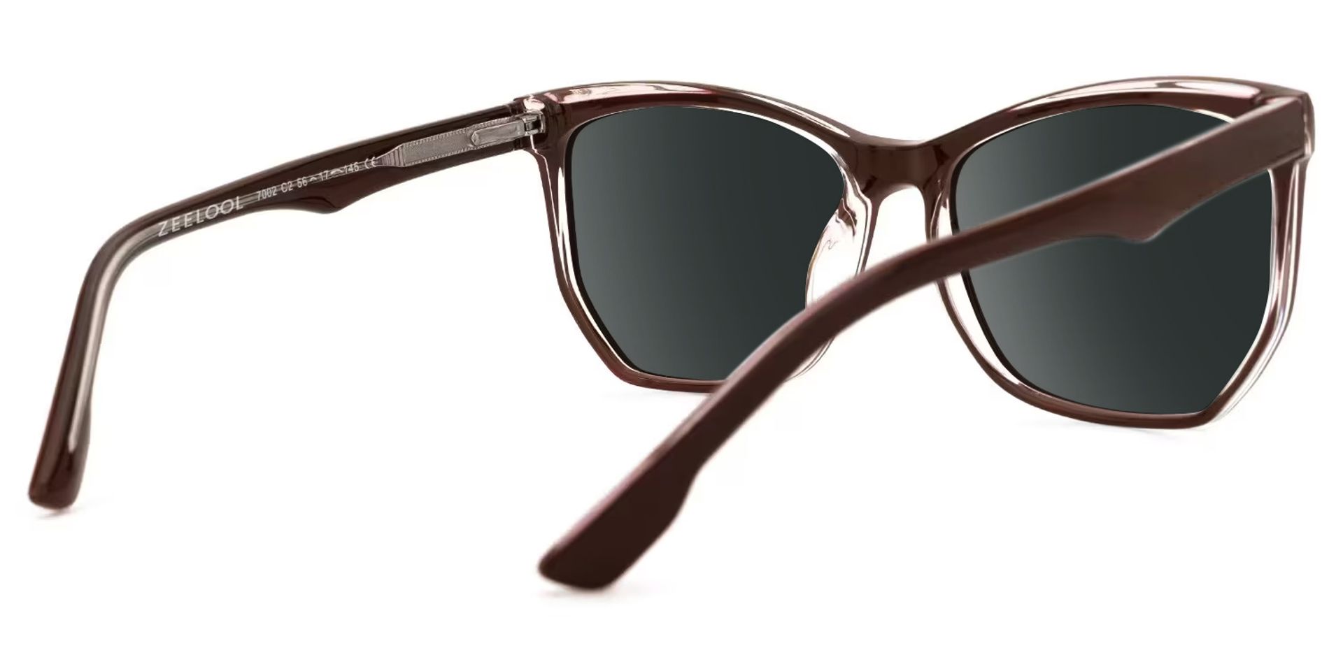 Geometric Libby Coffee Sunglasses deals -Zeelool Glasses3