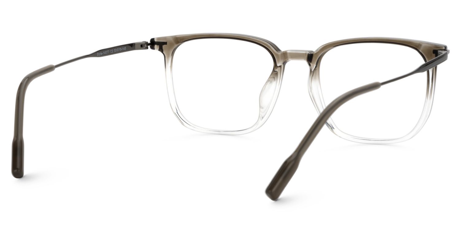 Varlox Brown-Clear Reanglcte Frame Glasses Online | ZEELOOL Canada3