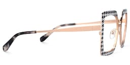 Sharron Square Houndstooth Glasses2