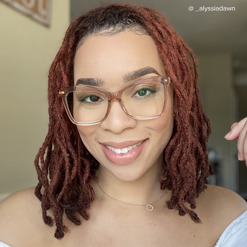 Isaebella Butterfly Champagne Frame Glasses | Zeelool7