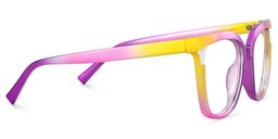 Leo Square Pink Purple Glasses4