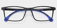 Sunny Rectangle Black Glasses2