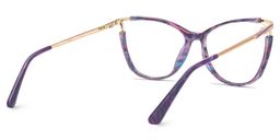 Yomary Purple-Tortoise Cat eye Glasses3