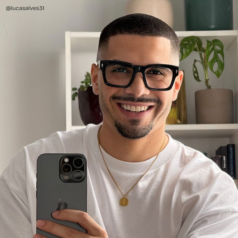 Herman Rectangle Black Glasses