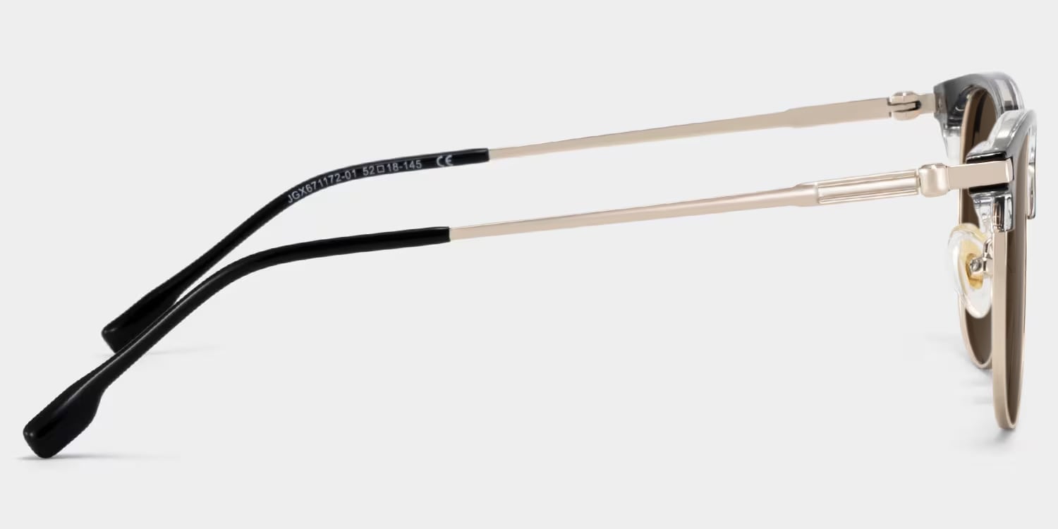 Naranjo Browline Black Sunglasses3