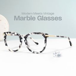 Mailyn Marble Round Glasses0