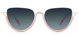 Sparkle Cateye Pink Sunglasses0