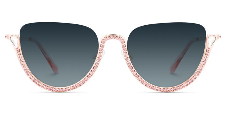 Sparkle Pink Cat eye Sunglasses
