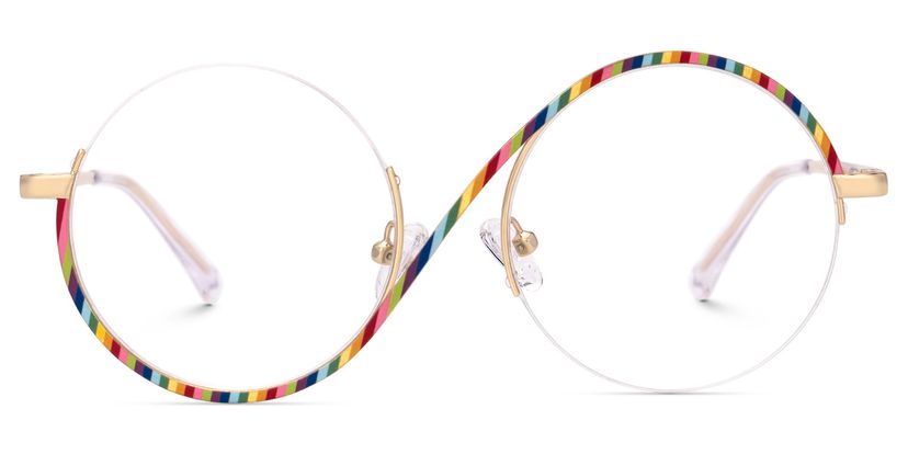 Flozif Round Rainbow Glasses