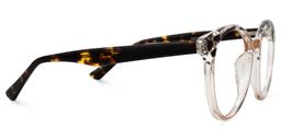 Jumesha Beige Round Glasses2