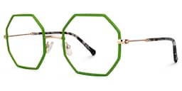 Griffith Geometric Green Glasses1