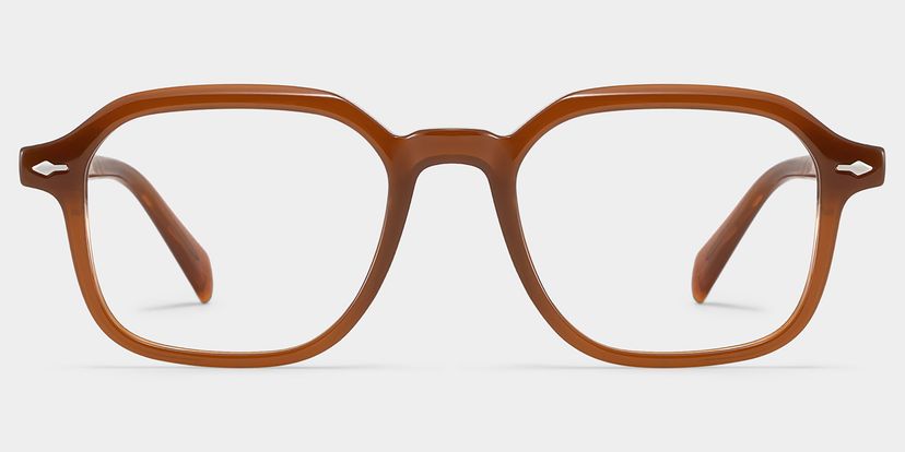 Josh Rectangle Brown Glasses