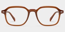 Josh Rectangle Brown Glasses1