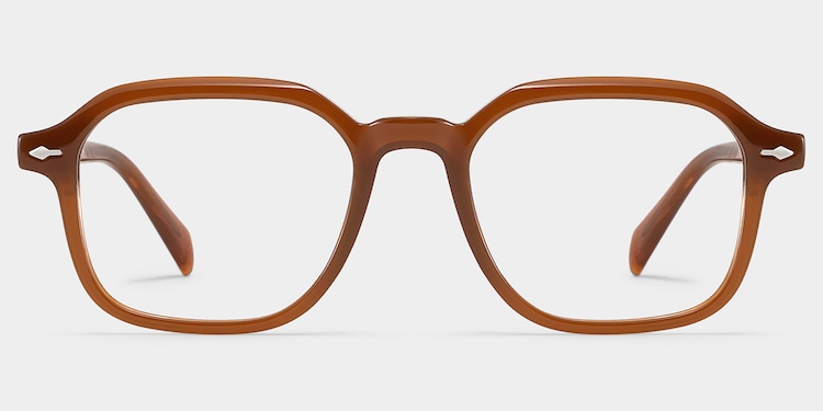 Josh Rectangle Brown Glasses