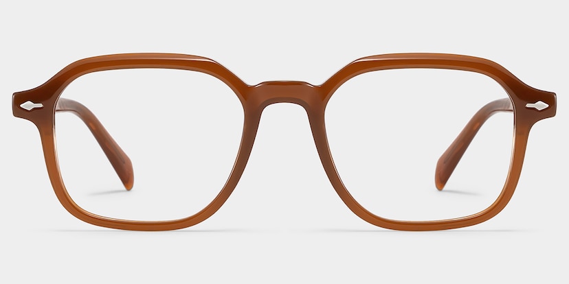 Josh Rectangle Brown Glasses