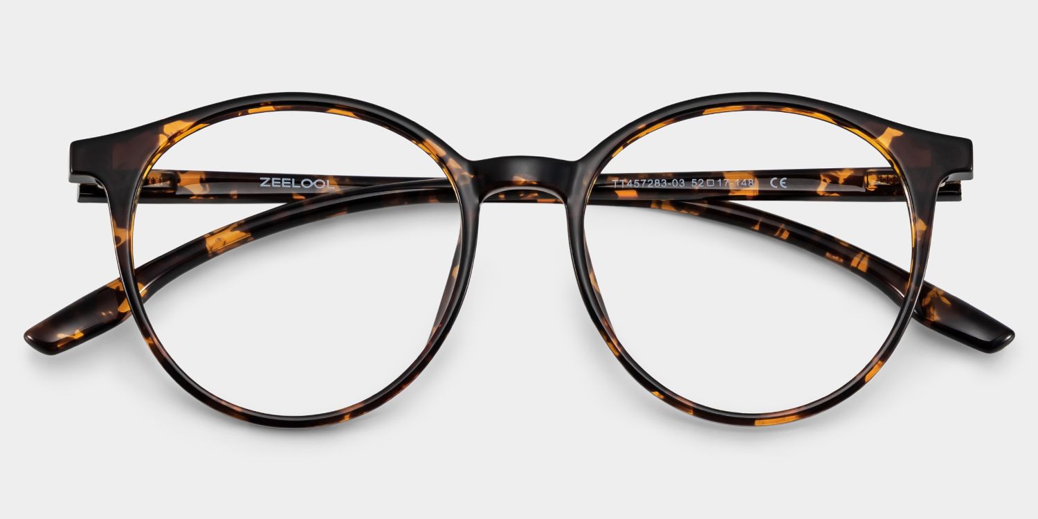 Blanco Round Tortoise Shell Frame Glasses | ZEELOOL1