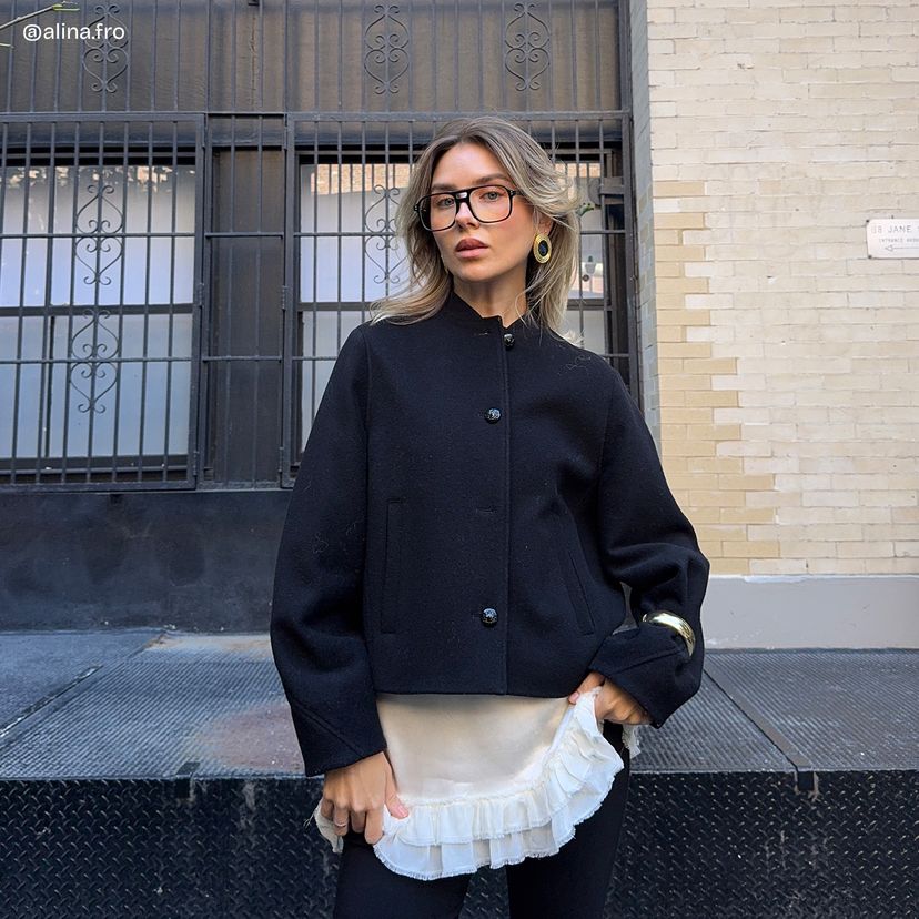 Athena Aviator Black Glasses