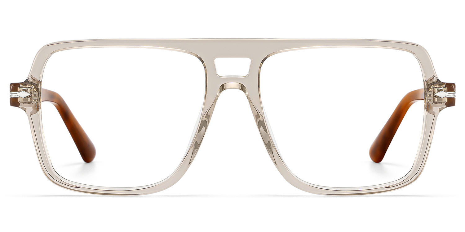 Easton Beige Color Aviator Frame Gasses | ZEELOOL