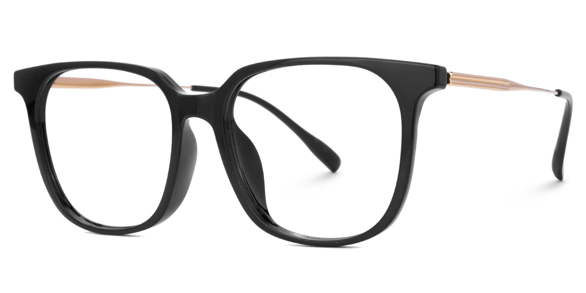 Ameedah Black Square Thin Glasses | Zeelool1