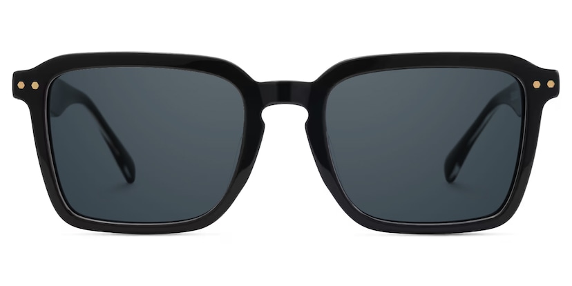 Vickerie Rectangle Black Sunglasses