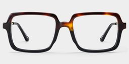 Beatrice Rectangle Two tone Glasses3