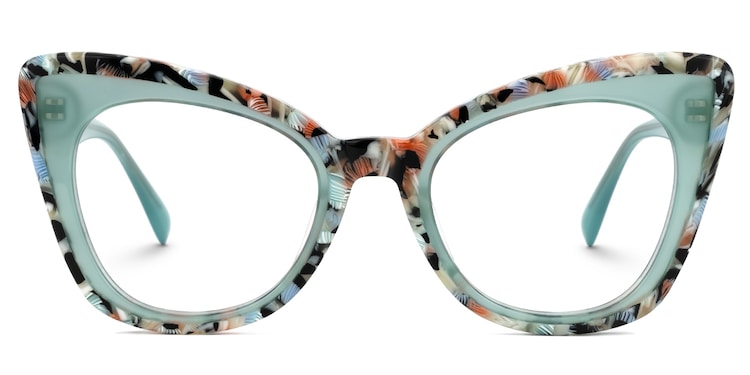 Dunkley Cateye Green Glasses