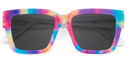 Pop Rectangle Colorful Glasses1