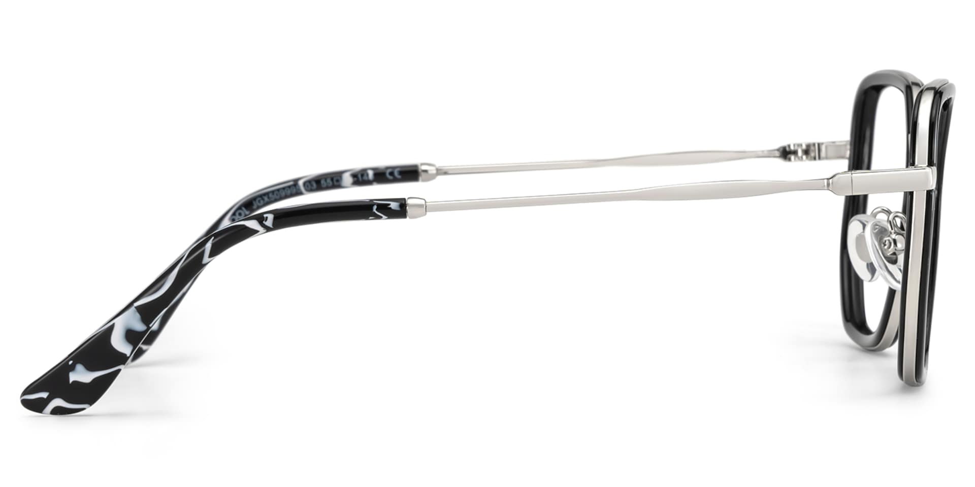 Levi Eyeglasses in Geometric Black Frame | Zeelool4