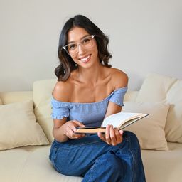 Tricee Square Clear Glasses2