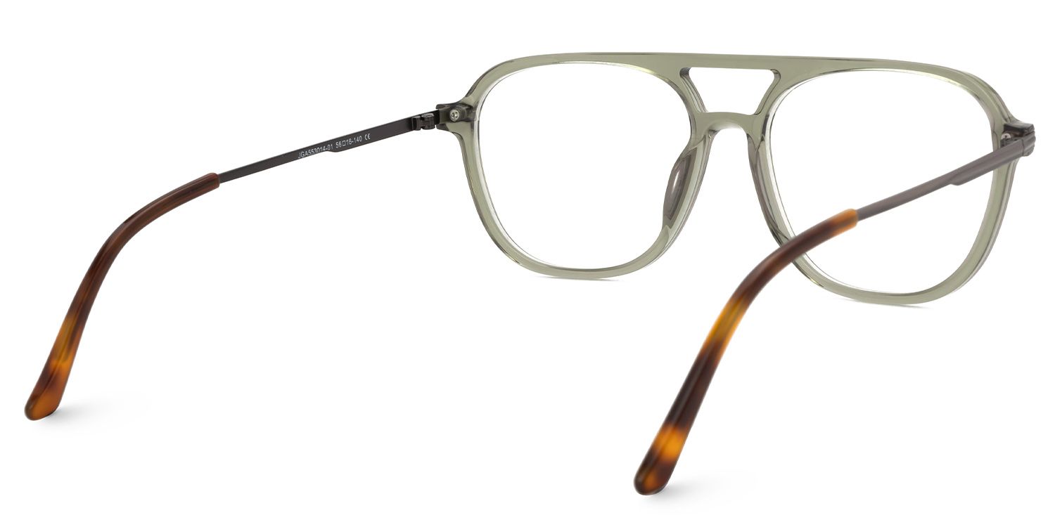 Green Acetate Aviator Eyeglasses- Andreas3