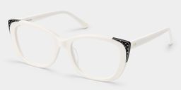 Madeline White Cat-eye Glasses3