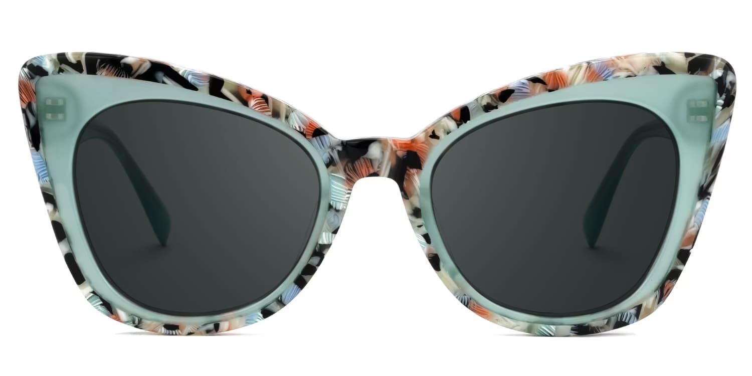 Dunkley Cateye Green Glasses