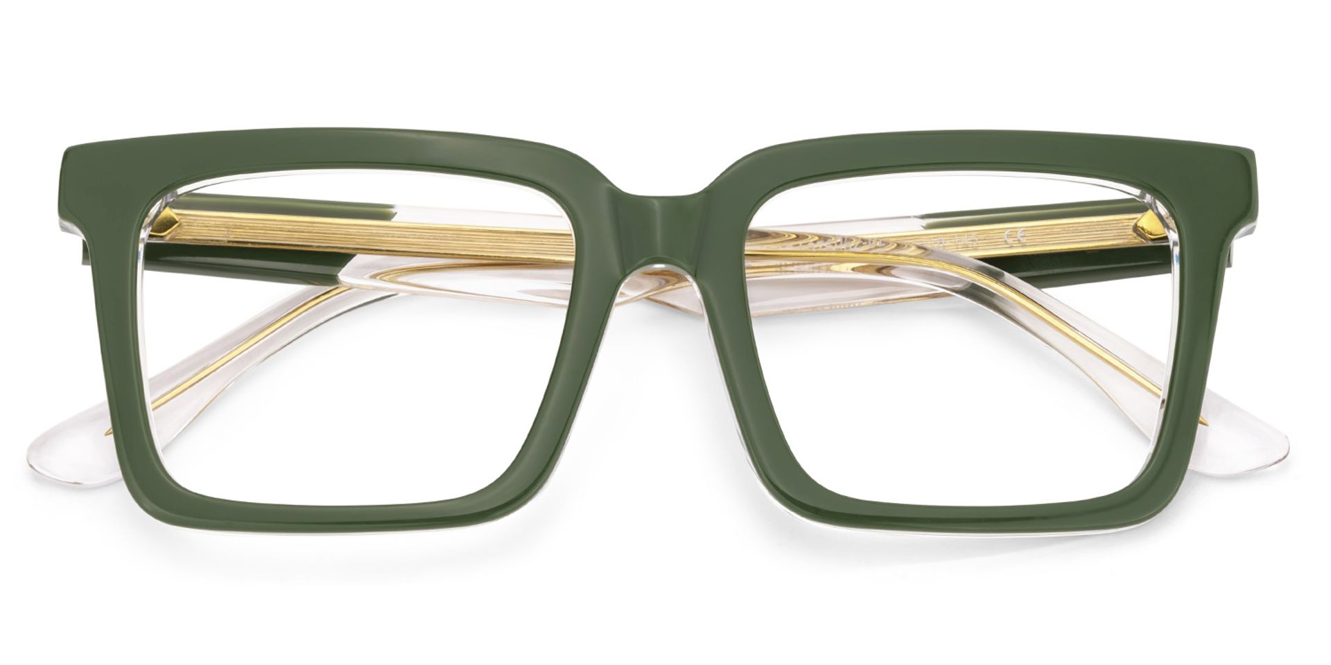 Green Square Frame Glasses - Hattie on Sale | Zeelool2