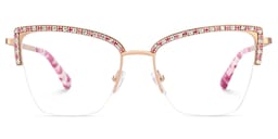 Caporella Cateye Pink Glasses1