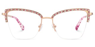 Caporella Cateye Pink Glasses1