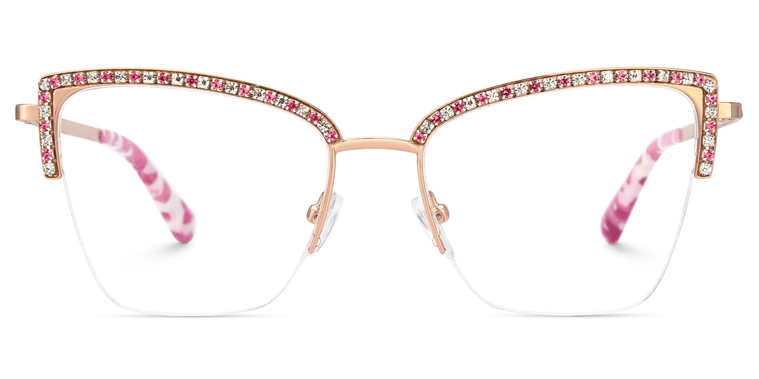 Caporella Cateye Pink Glasses1