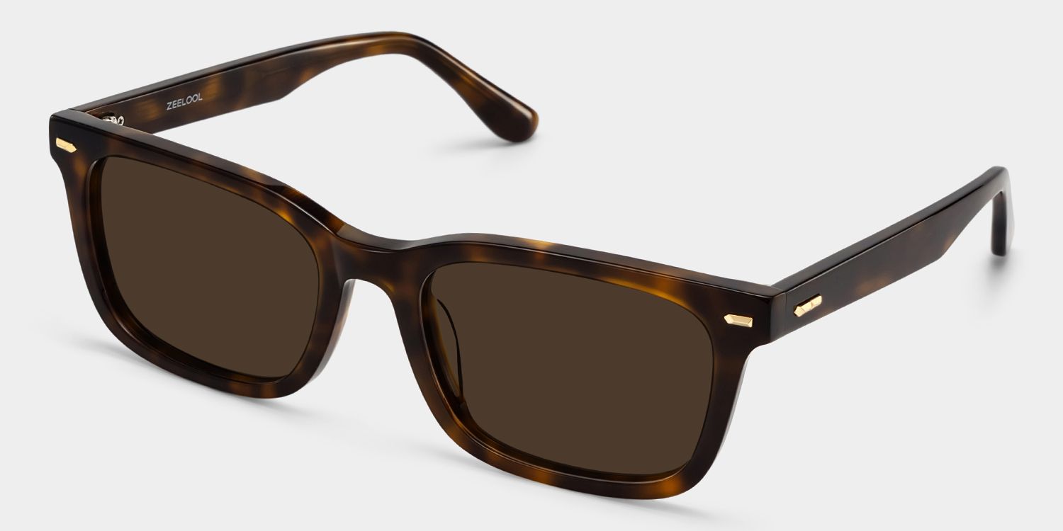 Patrick Tortoise Rectangle Sunglasses to Frame Your Face | ZEELOOL2