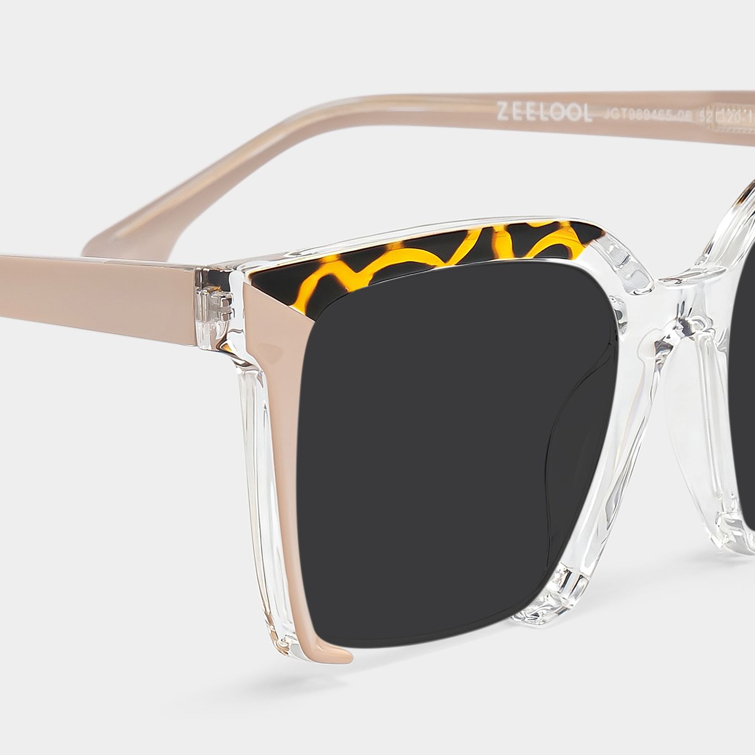 Misty Square Style Pink Frame Sunglasses | ZEELOOL4