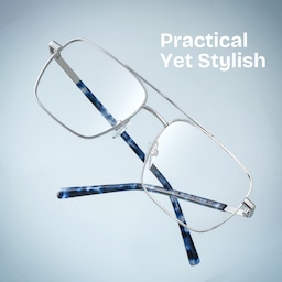 Iris Aviator Silver Glasses1