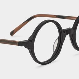 Otto Round Black Glasses4