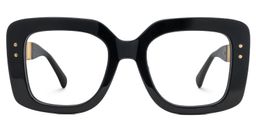 Yary Square Black Glasses1