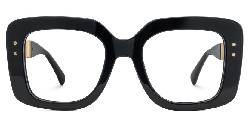 Yary Square Black Glasses