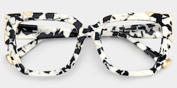 Dax Square cow print Glasses2