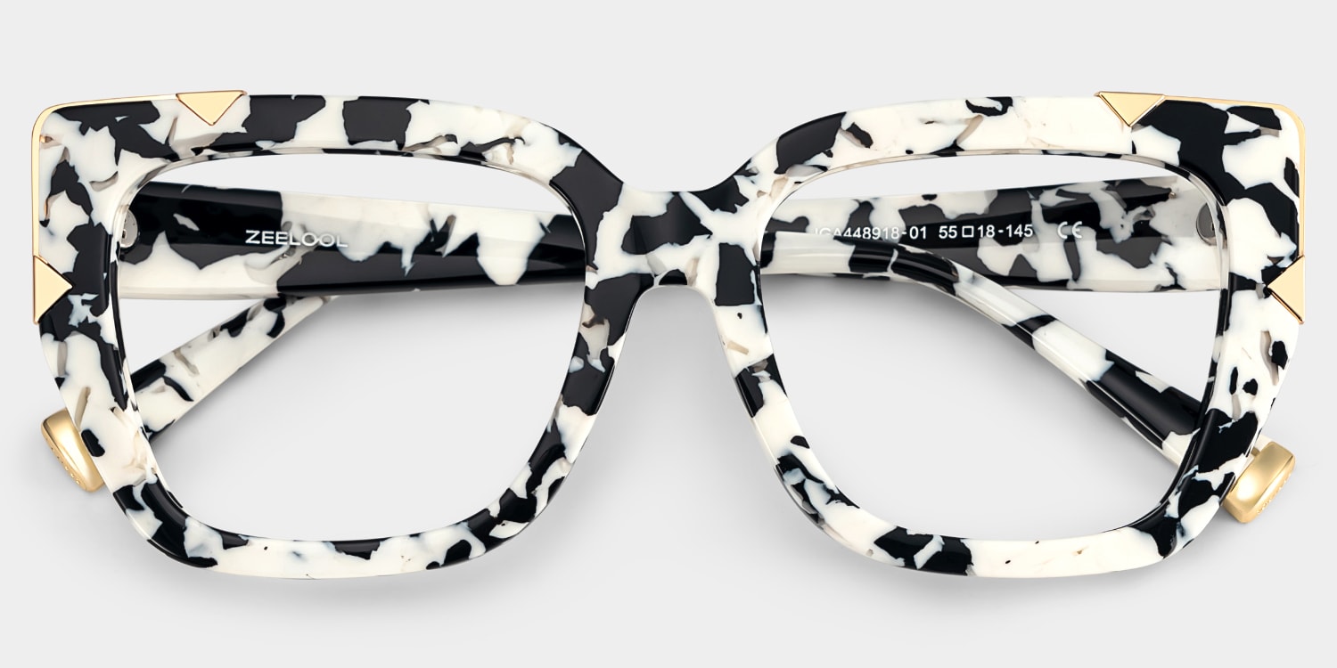 Dax Square cow print Glasses2