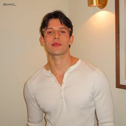 Patrick Rectangle Clear Yellow Glasses6